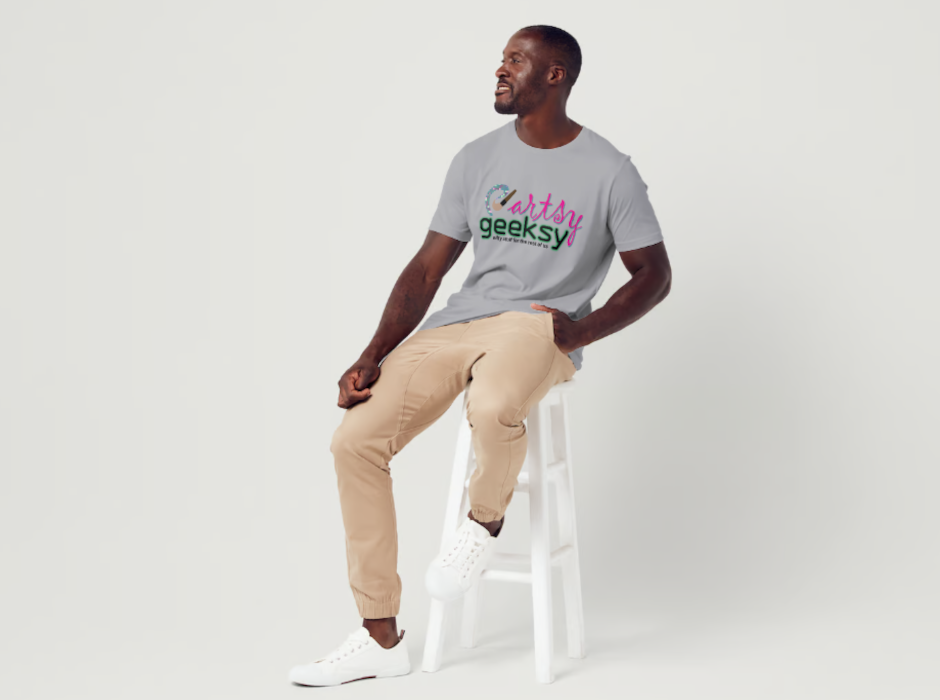 "ArtsyGeeksy" Official Branded Graphic Tee Shirt