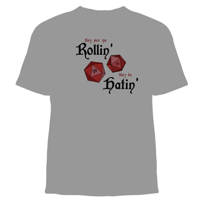 "See Me Rollin'" Graphic Tee Shirt (RPG, Dungeons & Dragons)