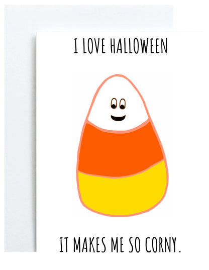 "I Love Halloween" Greeting Card (Halloween)