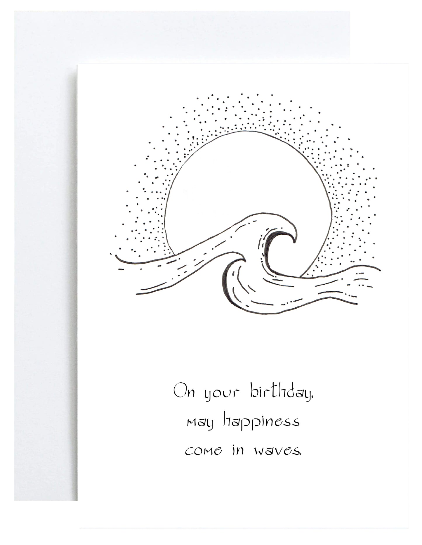"Waves of Happiness" Greeting Card (Birthday)