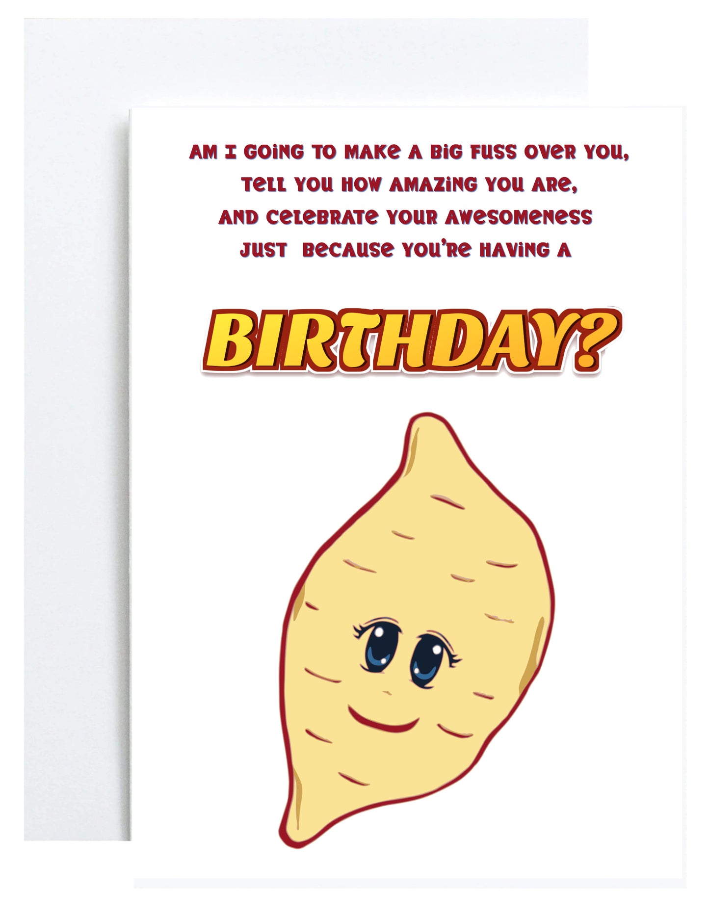 "Yes, I Yam!" Greeting Card (Birthday)